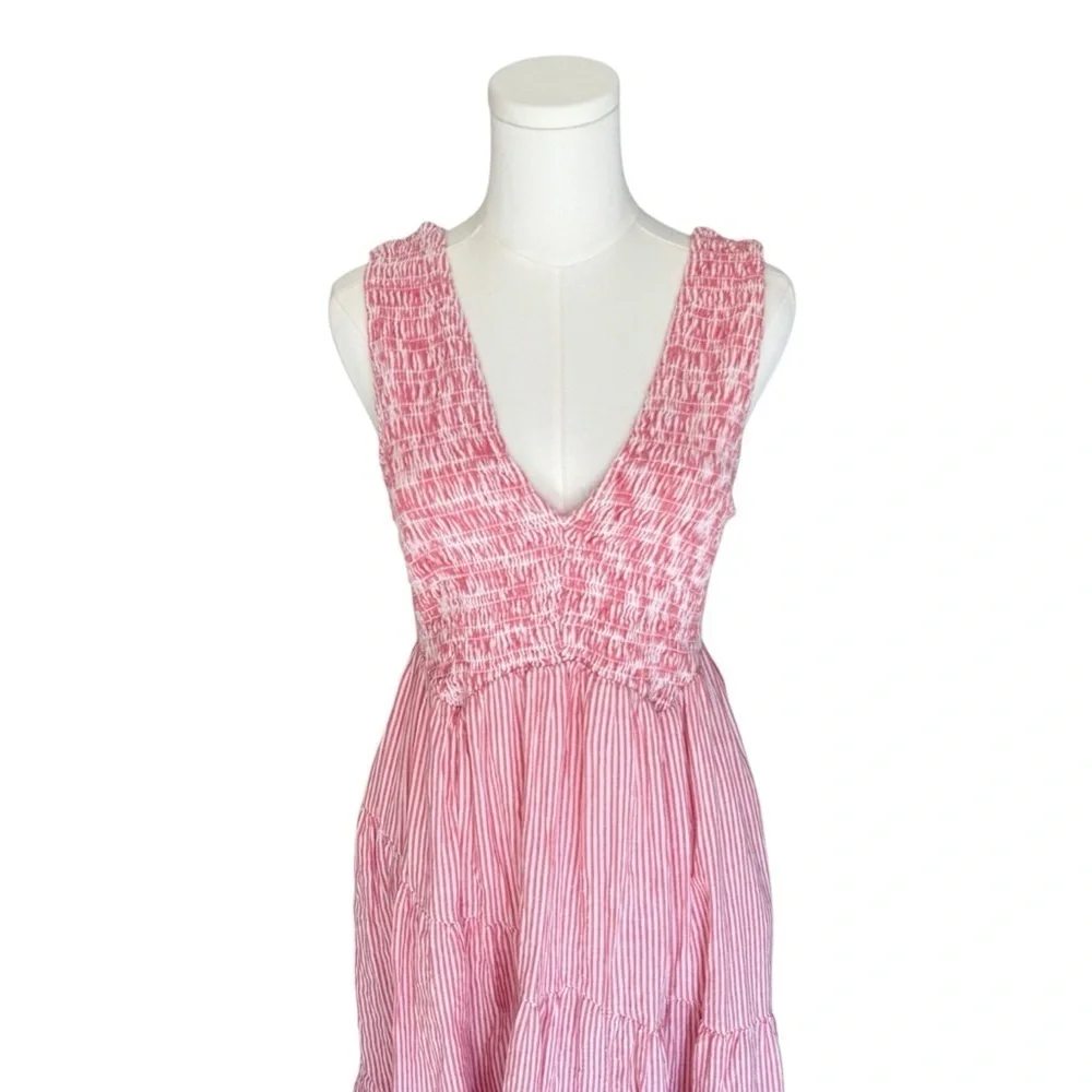 Free People - Juno Maxi Candy Stripper Sleeveless Dress Sz S